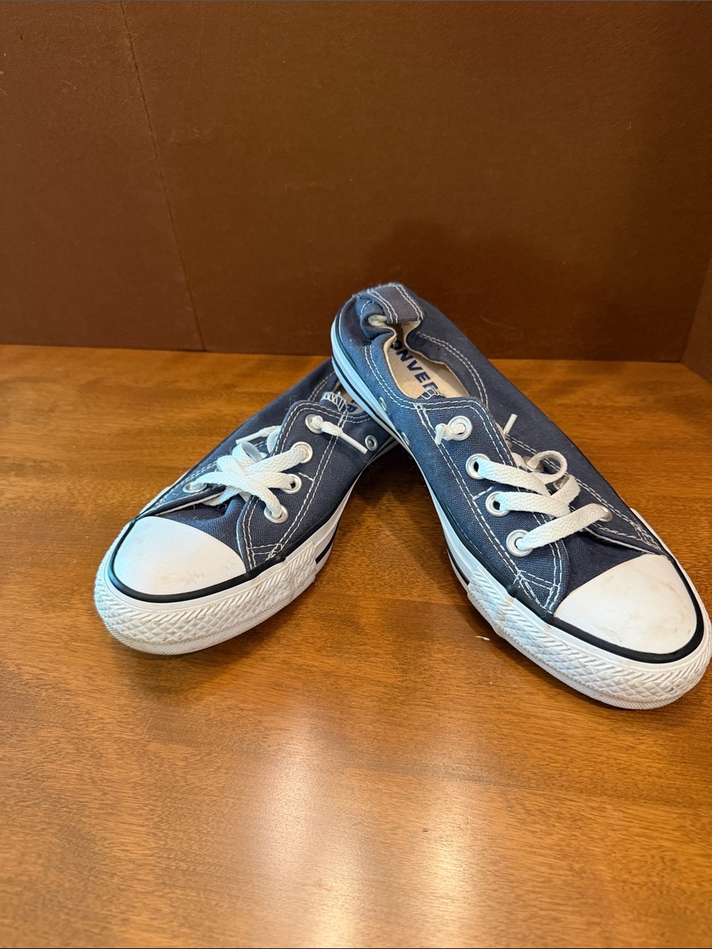 Converse Navy Blue Low-Top Canvas Sneakers